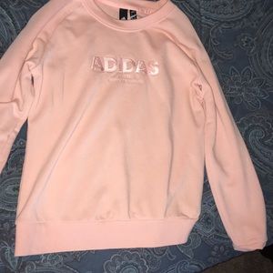 Light pink adidas crewneck sweatshirt